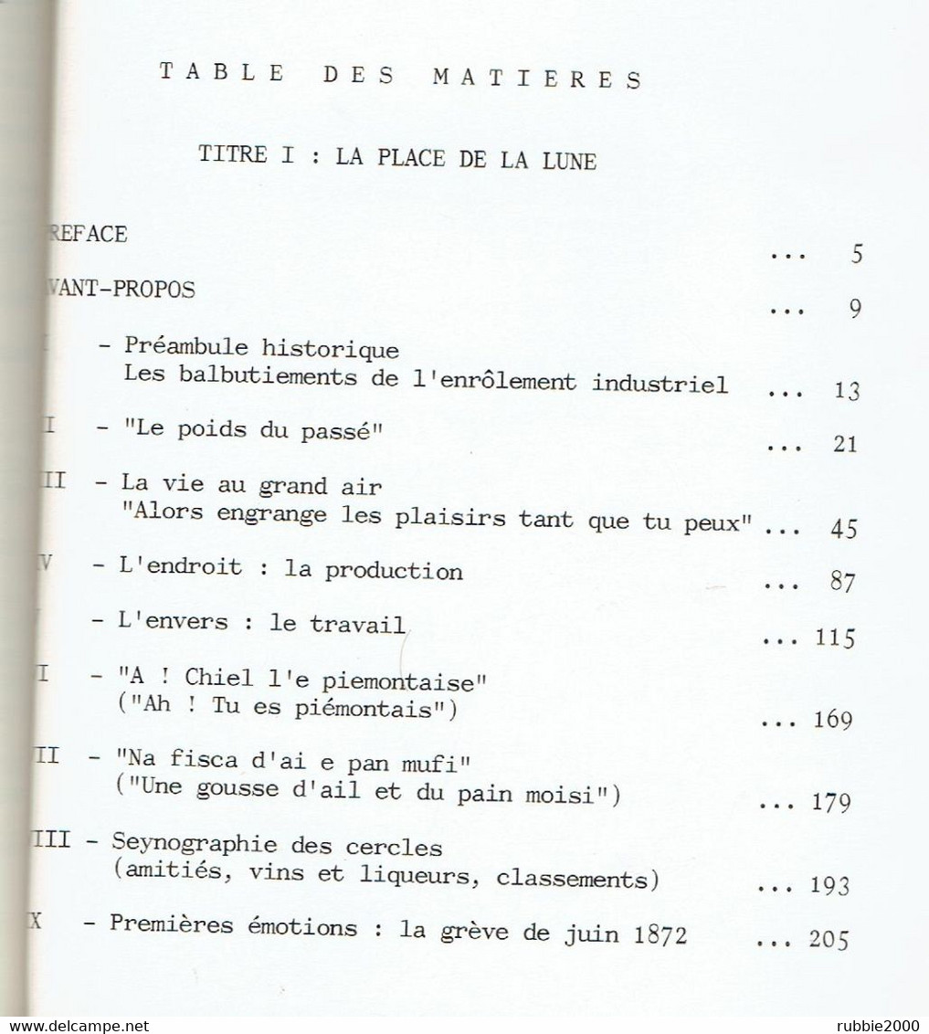 PLACE DE LA LUNE ASPECTS DE L HISTOIRE DE LA SEYNE SUR MER 1830 1936 PATRICK MARTINENQ 1983 - Côte D'Azur