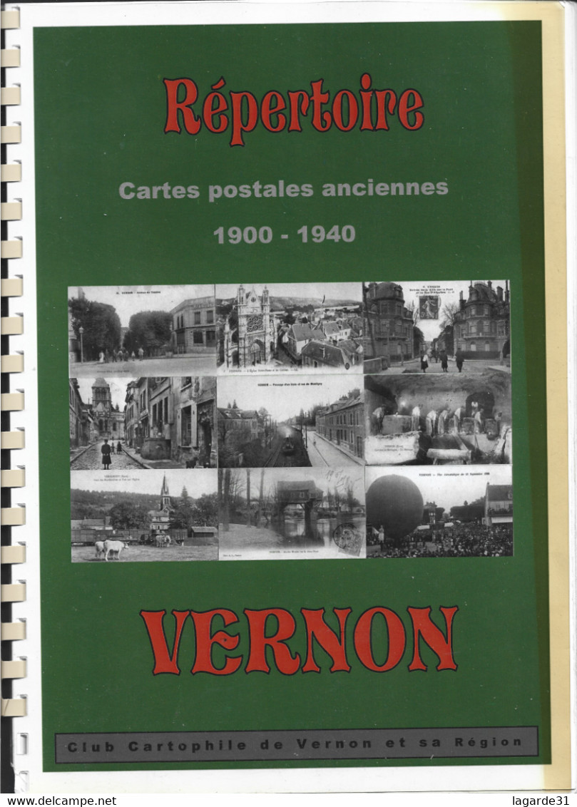 Repertoire VERNON Cartes Postales Anciennes 1900 1940  ( Annotations) Rare - Books & Catalogues