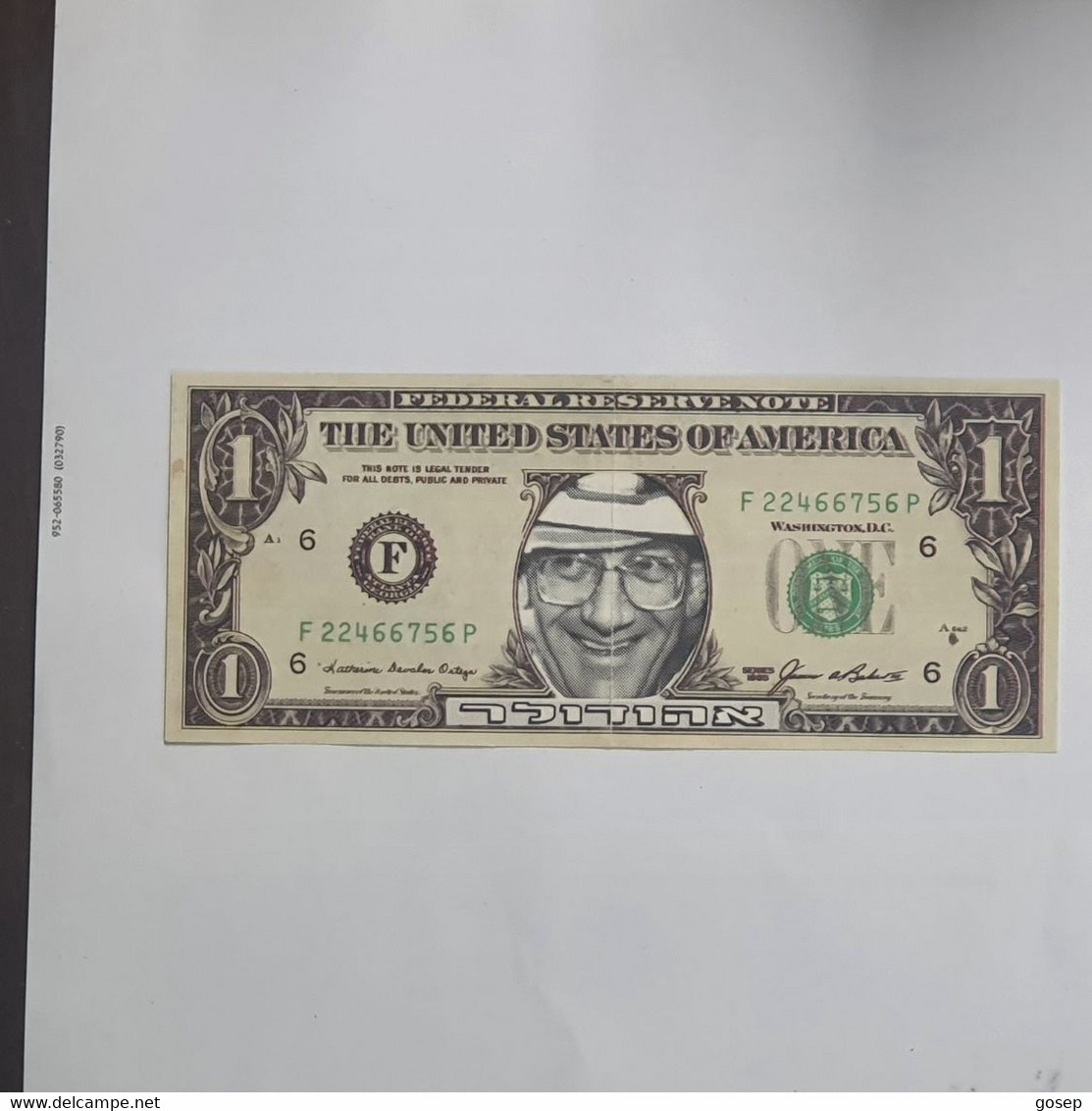 U.S.A-federal Reserve Note-(1$)-Ehud Olmert-(16)-(F 22466756 P)-(1985)-(Sample Notes)-U.N.C - Collections