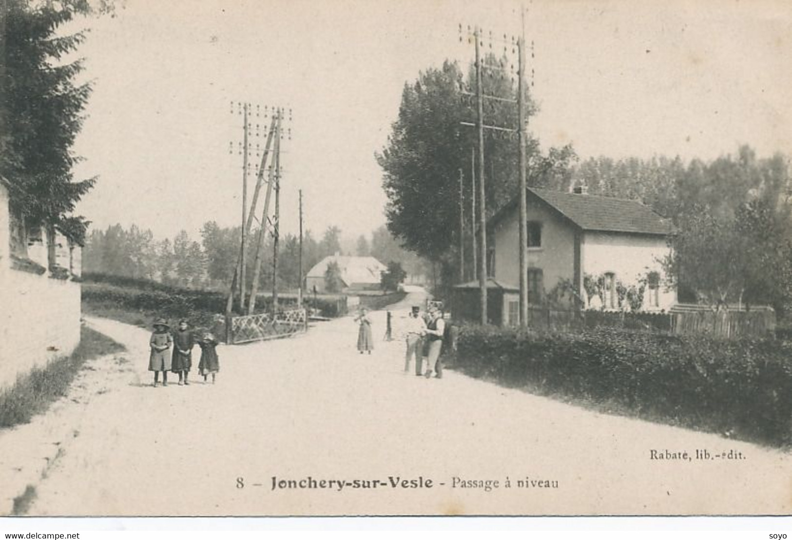 Passage à Niveau à Jonchery Sur Vesle  Railway Level Crossing . Garde Barrière - Opere D'Arte