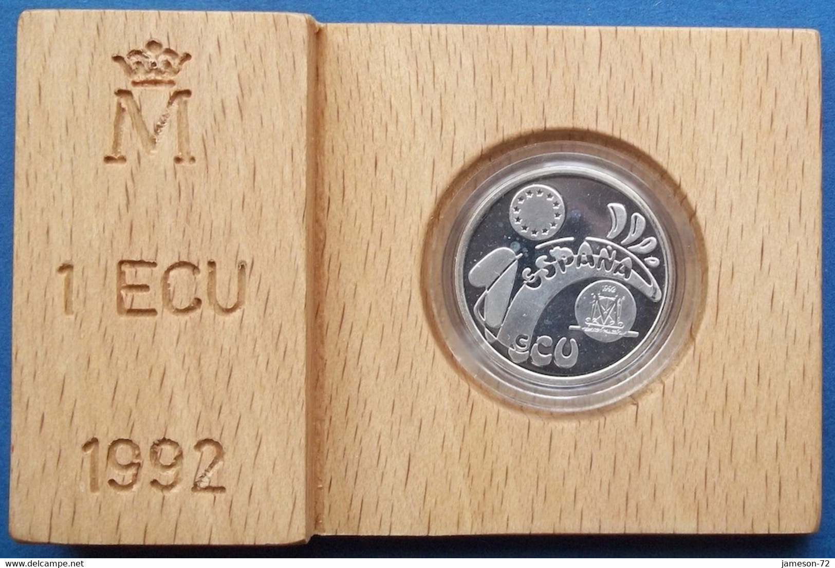 SPAIN - Silver Ecu 1992 "Madrid European Culture Capital" X# M8  Edelweiss Coins - Ongebruikte Sets & Proefsets