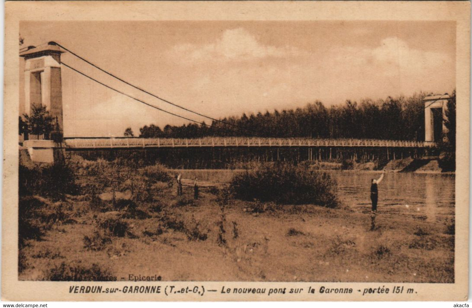 CPA VERDUN-SUR-GARONNE Le Nouveau Pont Suspendu (979355) - Verdun Sur Garonne