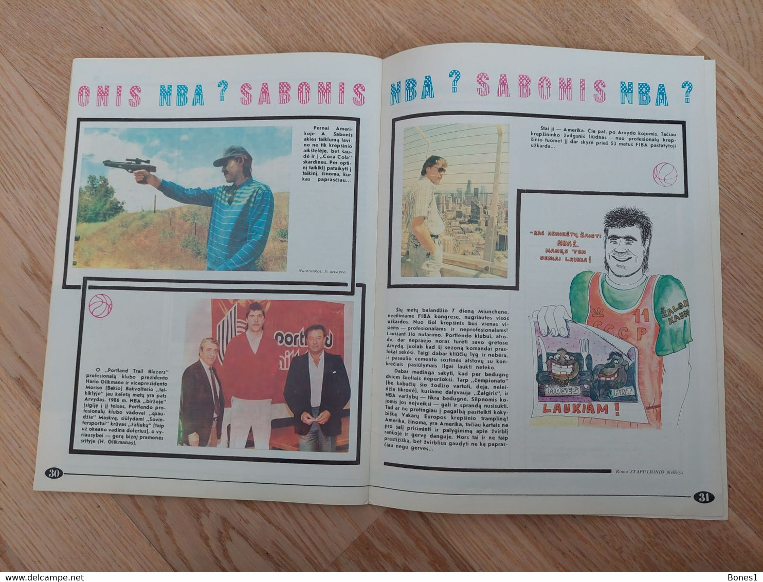 Basketball Magazine  Arvydas Sabonis Pranas Lubys Dominuque Wilkins 1989 - Deportes