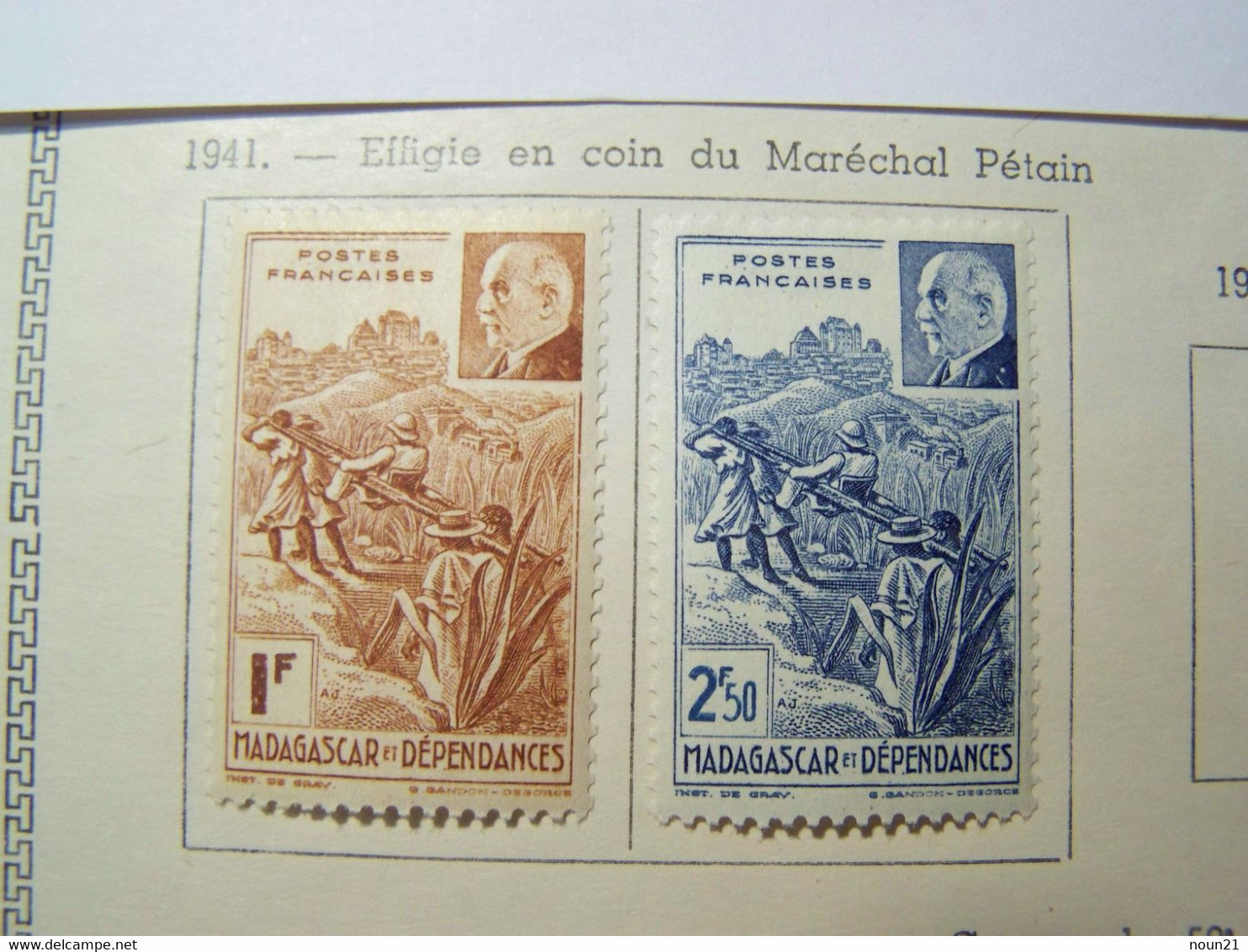 MADAGASCAR - 1941 - Maréchal Pétain - YT N° 229/230 - Neufs * Trace De Charnière - Autres & Non Classés