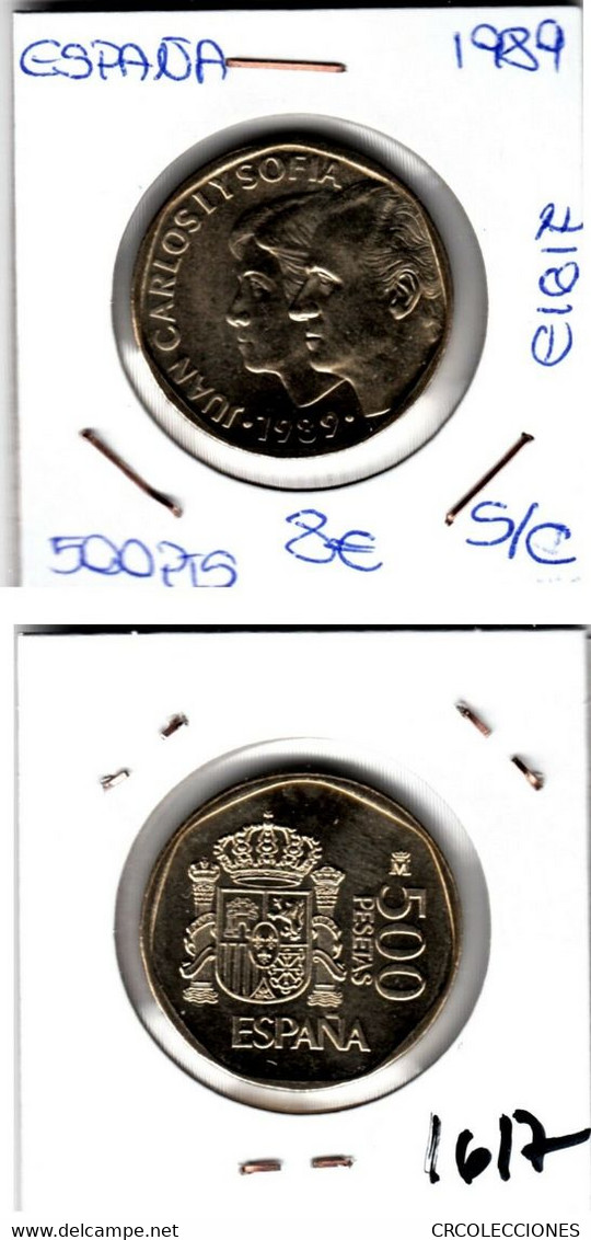 E1617 MONEDA ESPAÑA JUAN CARLOS 500 PESETAS 1989 8 - Sonstige & Ohne Zuordnung