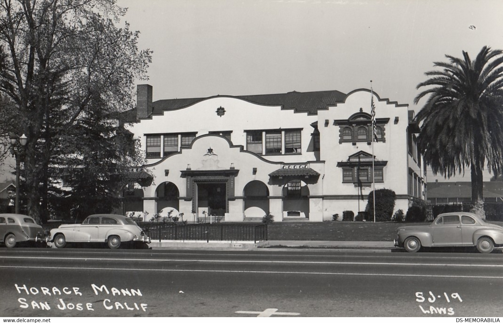 San Jose CA - Horace Mann Real Photo Postcard RPPC - San Jose