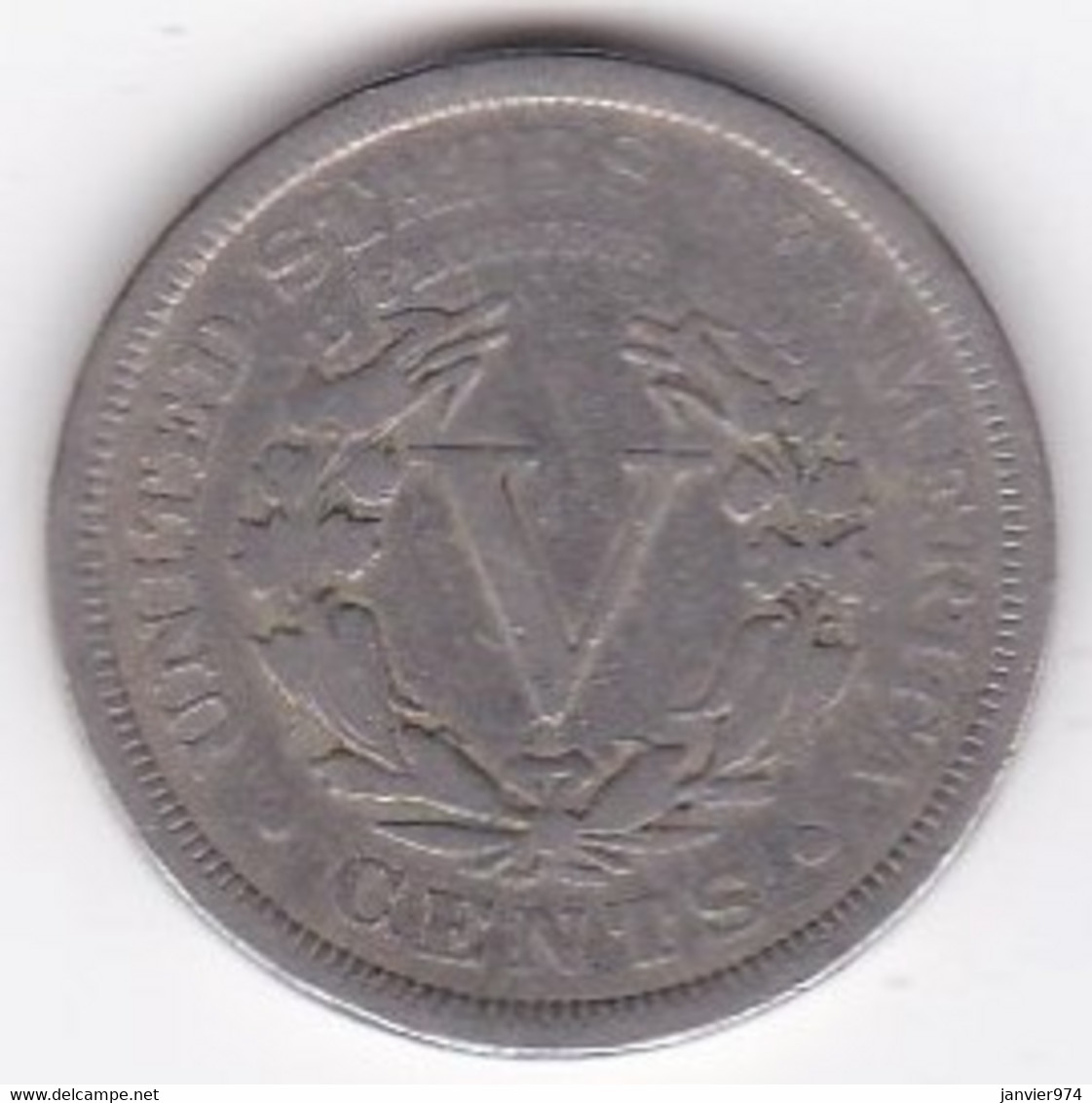 Etats-Unis . Five Cent 1905 . Liberty, En Nickel - 1883-1913: Liberty (Libertà)