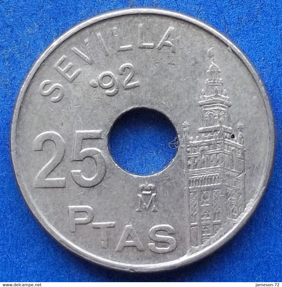 SPAIN - 25 Pesetas 1992 "Giralda Tower Of Sevilla" KM# 904 - Edelweiss Coins - 25 Pesetas