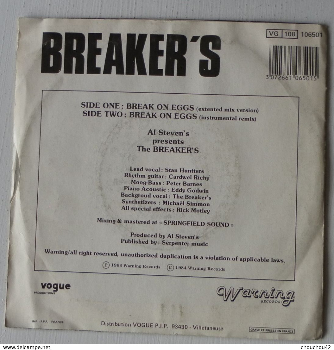 THE BREAKER'S BREK ON EGGS - Dance, Techno En House