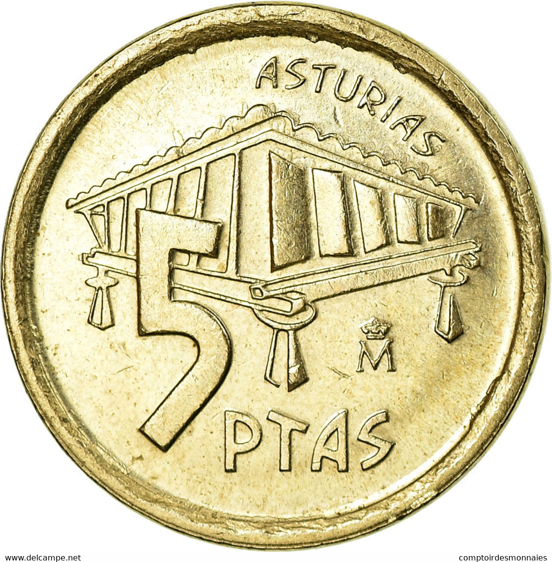 Monnaie, Espagne, Juan Carlos I, 5 Pesetas, 1995, Madrid, TB+, Aluminum-Bronze - 25 Pesetas