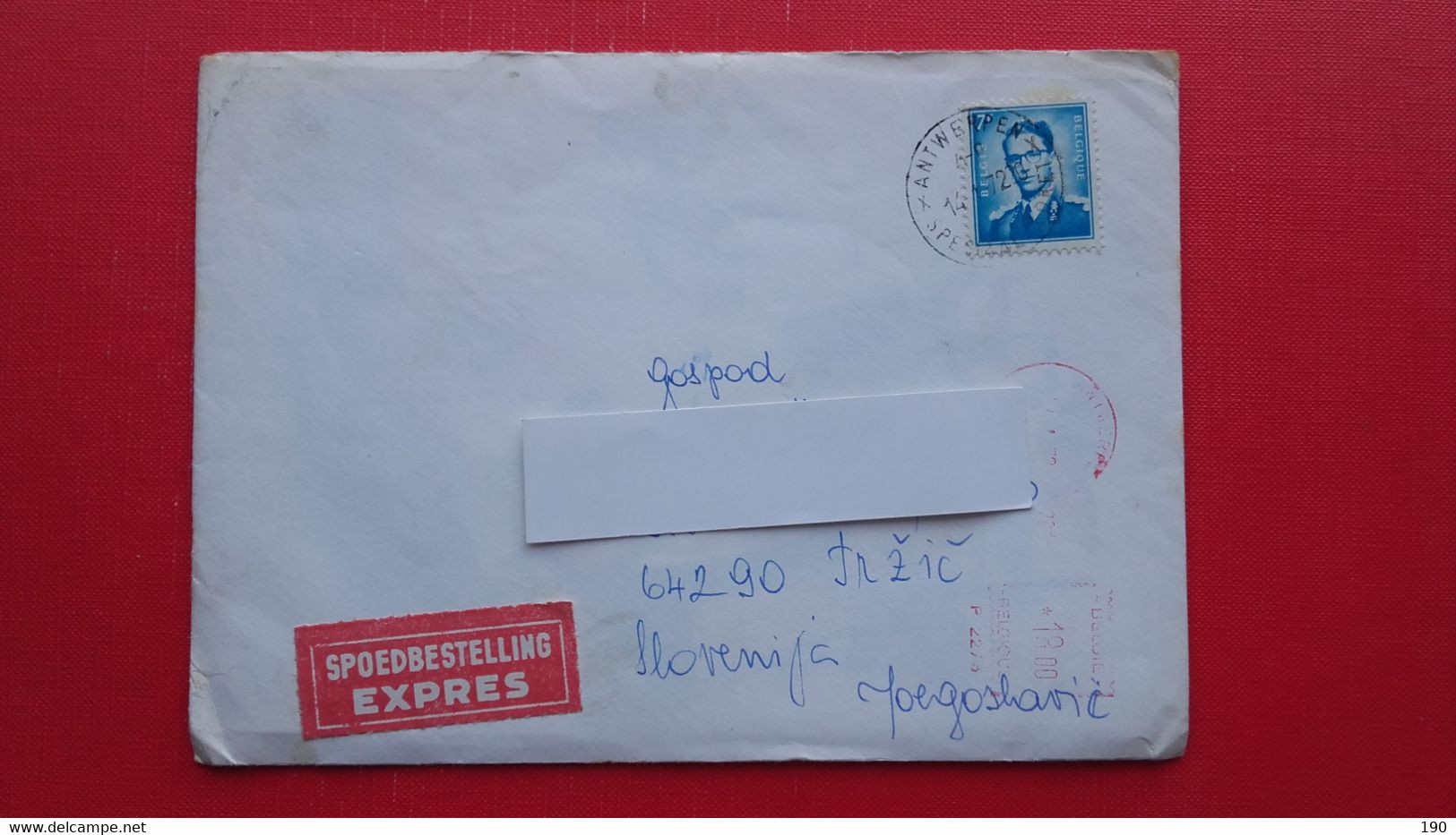 Expres Letter From Antwerpen To Trzic+card - 1960-79