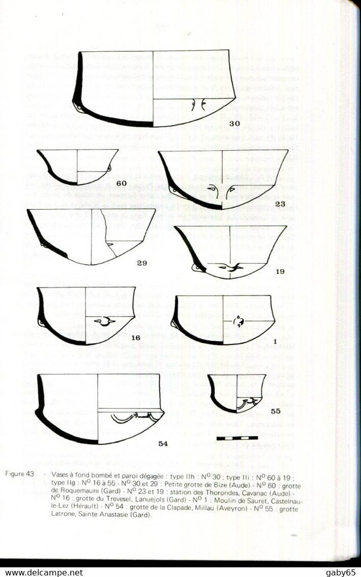 ARCHEOLOGIE.LA CERAMIQUE CHASSEENNE DU LANGUEDOC PAR JEAN VAQUER.PREFACE DE JEAN GUILAINE. - Archäologie