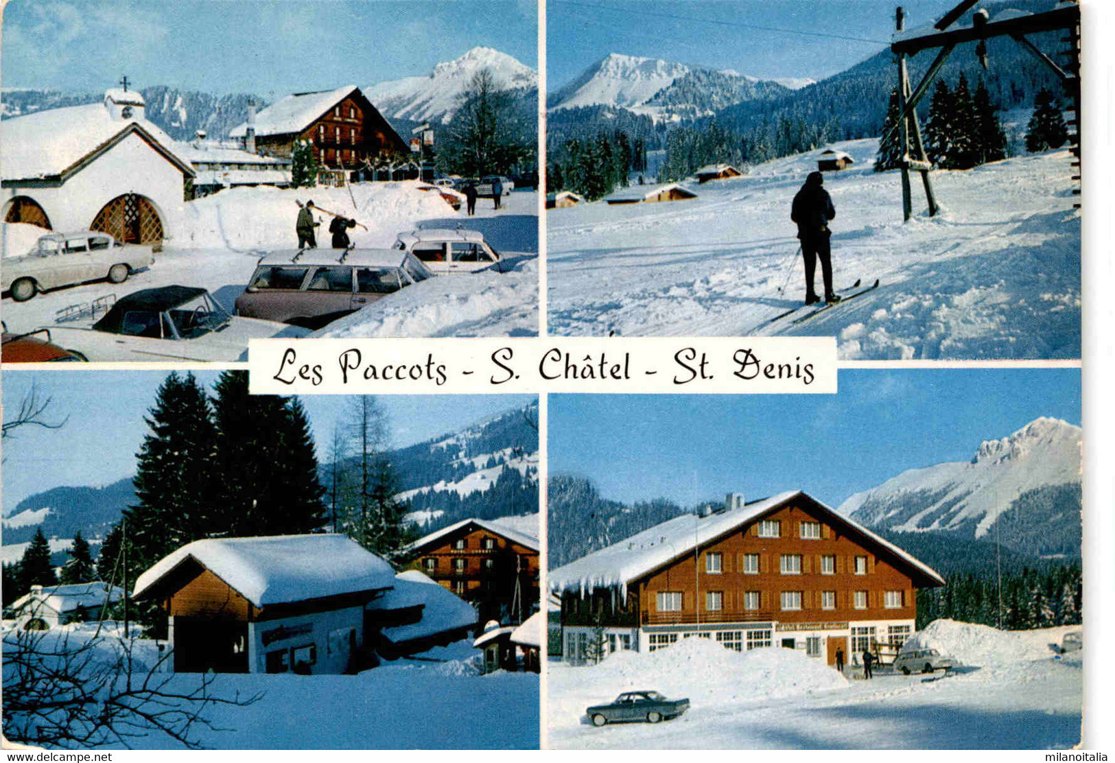 Les Paccots - S. Chatel - St. Denis - 4 Bilder (2807) * 29. 12. 1980 - Châtel-Saint-Denis