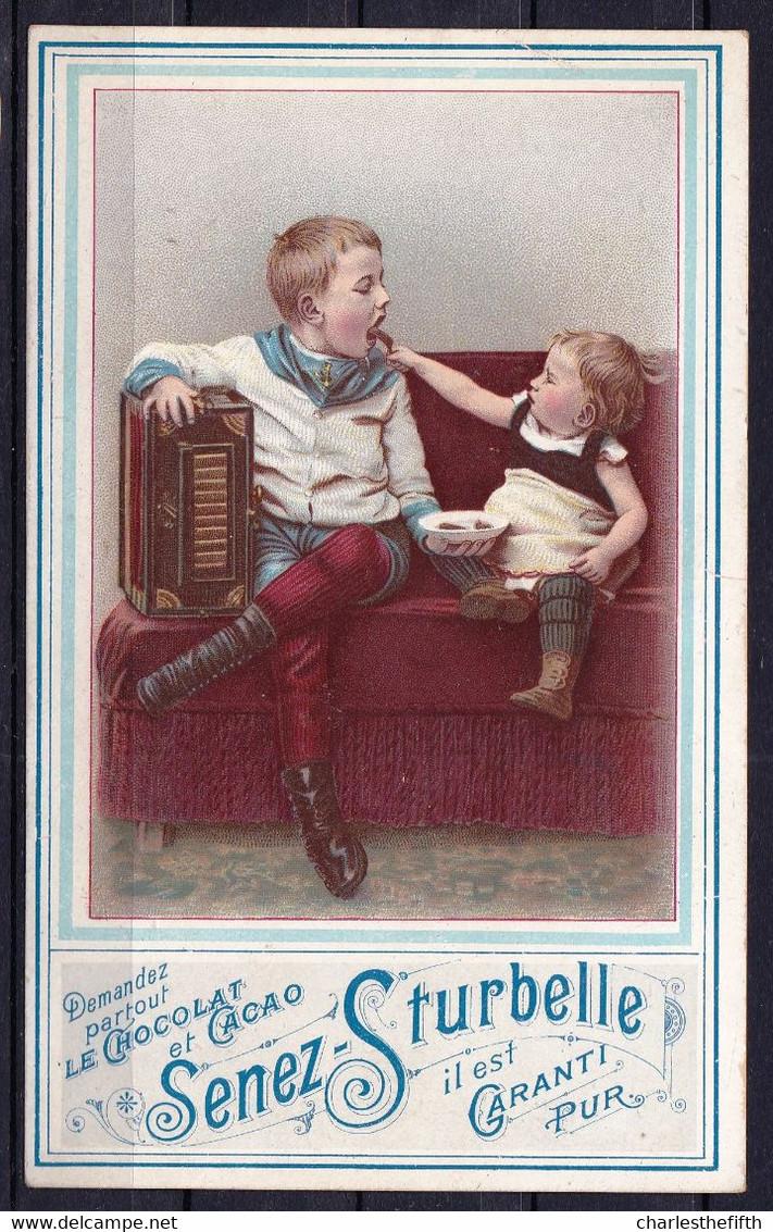 GRAND CHROMO CHOCOLADE CHOCOLAT SENEZ STURBELLE  Schaarbeek Bruxelles -  BOY With ACCORDION - GARCON AVEC ACCORDEON - Autres & Non Classés