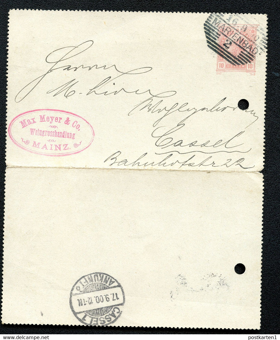 ÖSTERREICH Kartenbrief K42 Marienbad Mariánské Lázně 1900 - Letter-Cards