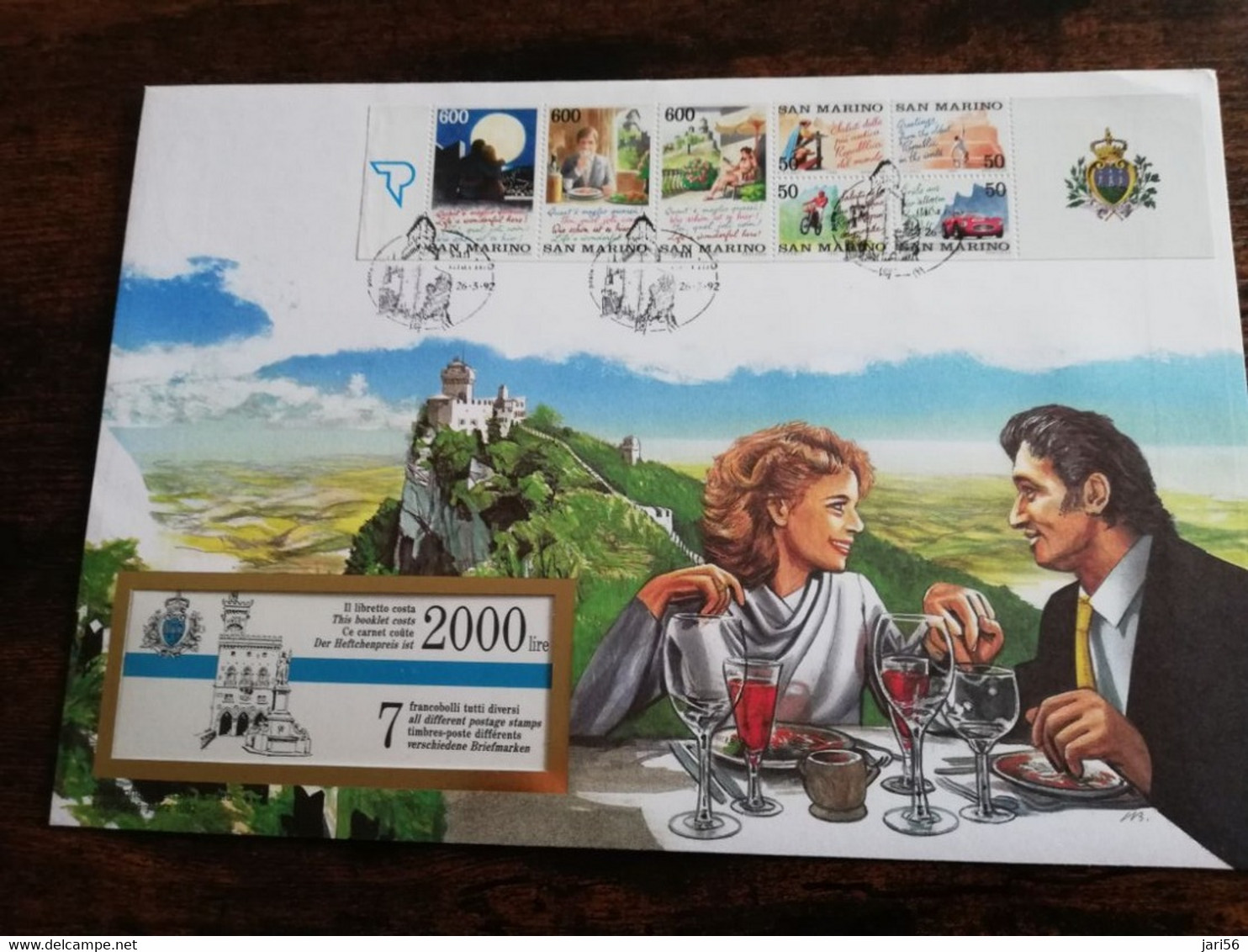 NICE LETTER SAN MARINO    / BIG COVER / STAMPBOOKLET         ** BRIEF 49** - Postzegelboekjes