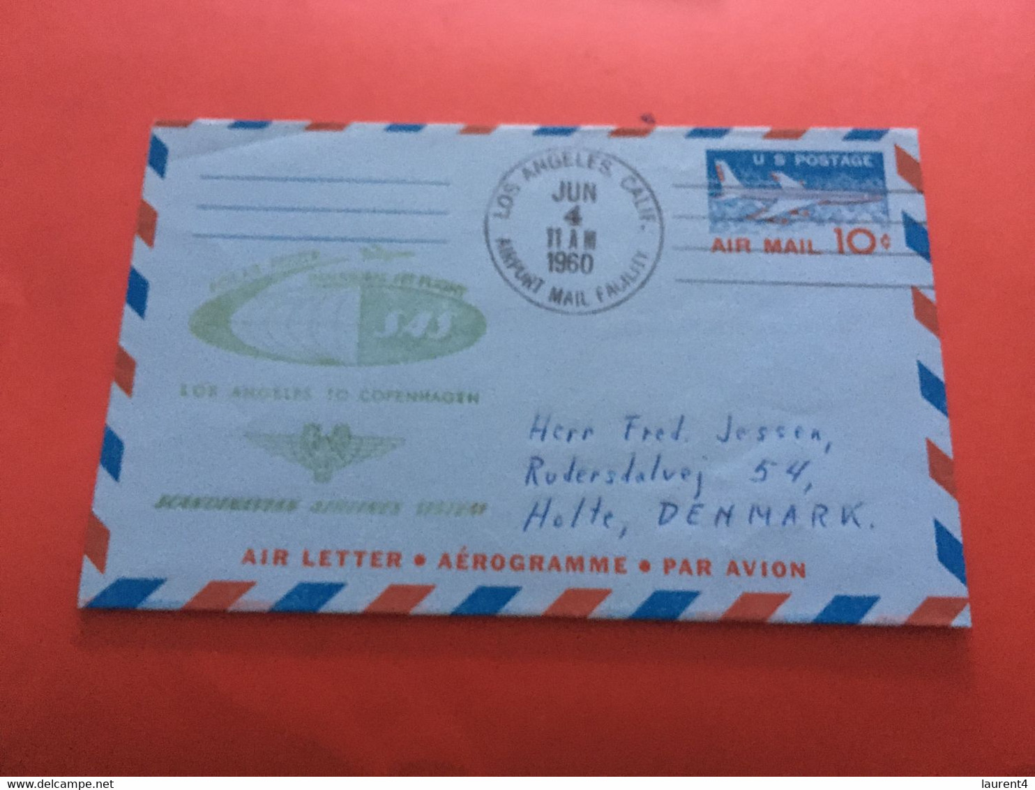 (3 F 19) USA Aerogramme Letter Posted To Denmark (3) 1960's - Otros & Sin Clasificación