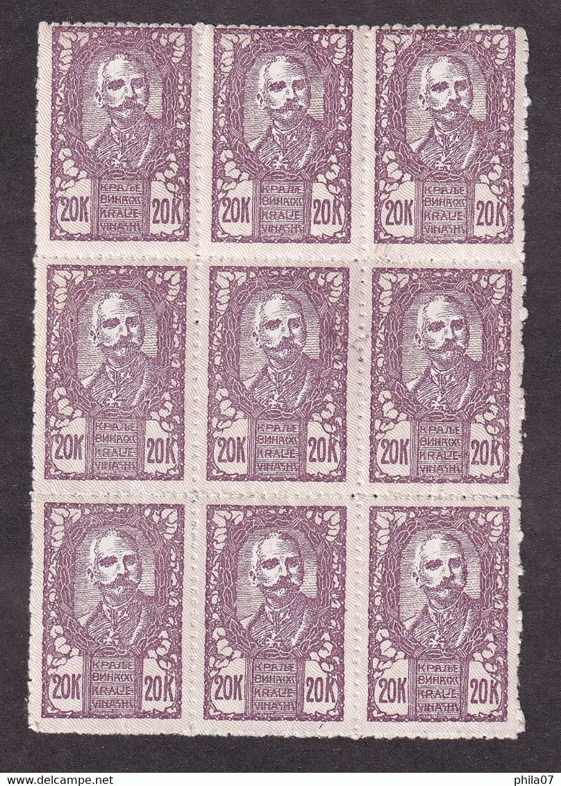 Slovenia - Mi.No. 119, Block Of Nine, In Good Quality. - Slovénie