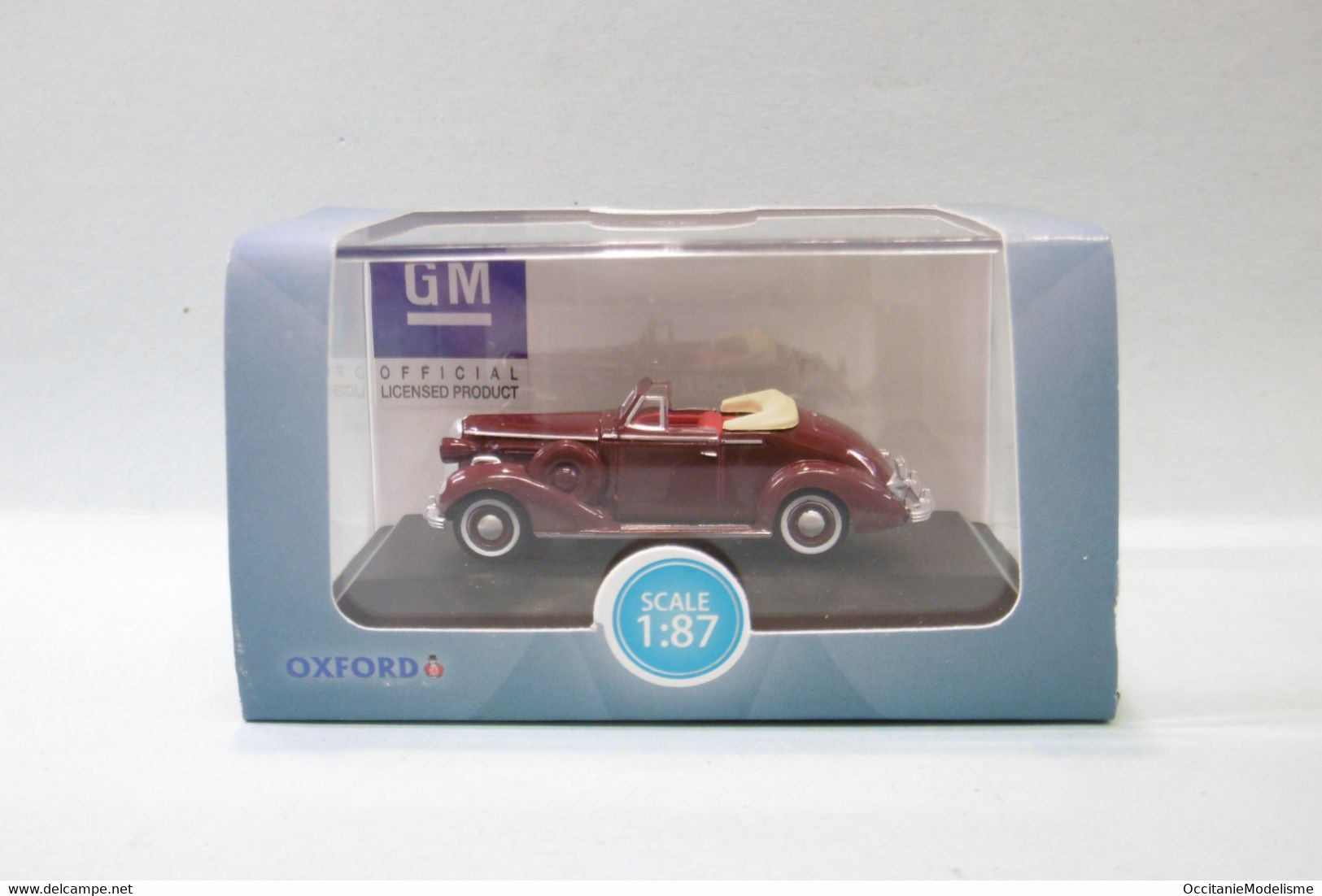 Oxford - BUICK SPECIAL Convertible Coupe 1936 Bordeaux Voiture US Neuf HO 1/87 - Véhicules Routiers