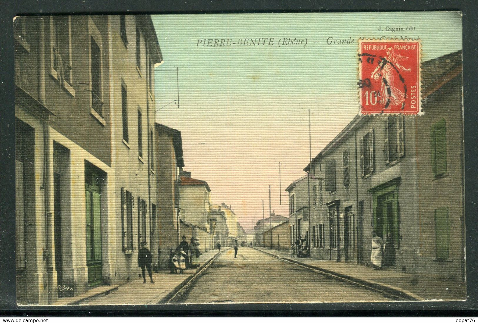 Rhône 69 - Carte Postale De Pierre Bénite - La Grande Rue ( édition Toilée ) - Réf F66 - Pierre Benite