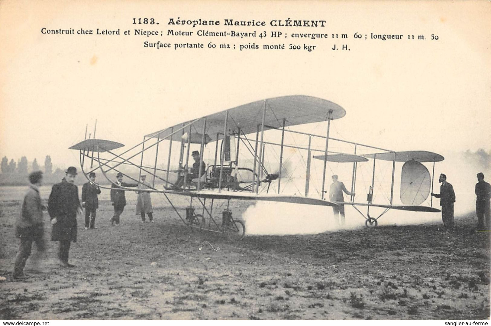 CPA AVIATION AEROPLANE MAURICE CLEMENT - ....-1914: Vorläufer