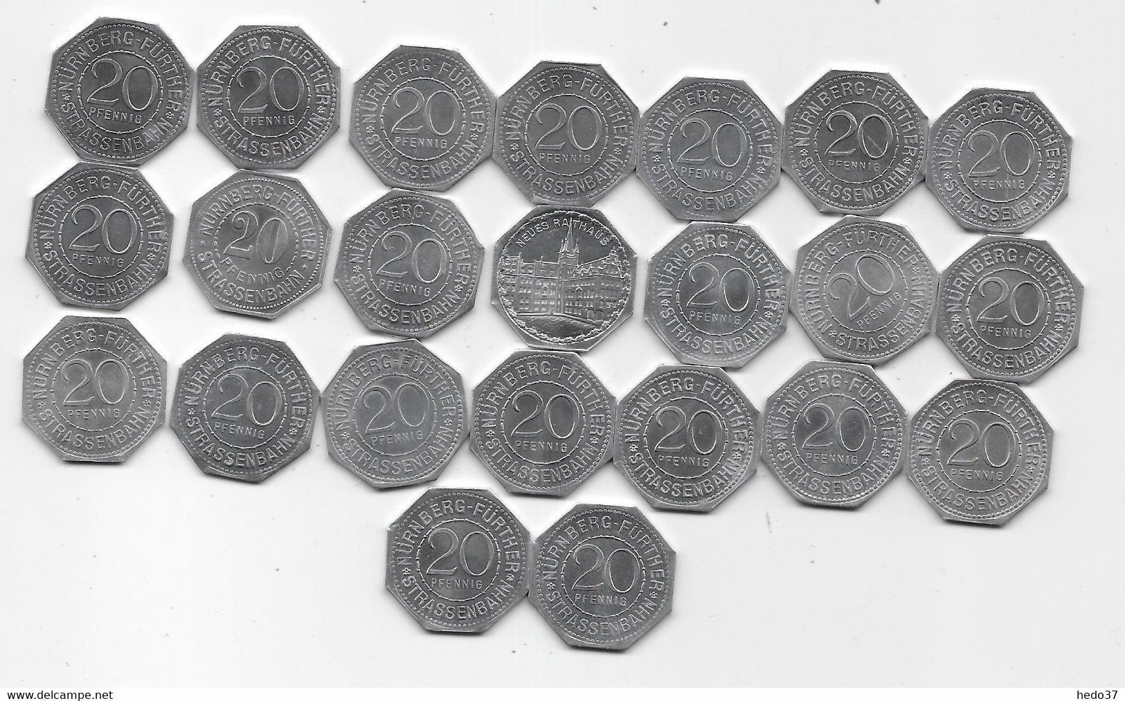 Allemagne - Nürnberg 20 Pfennig - Série De 23 Pièces Neuves - Aluminium - Conmemorativas