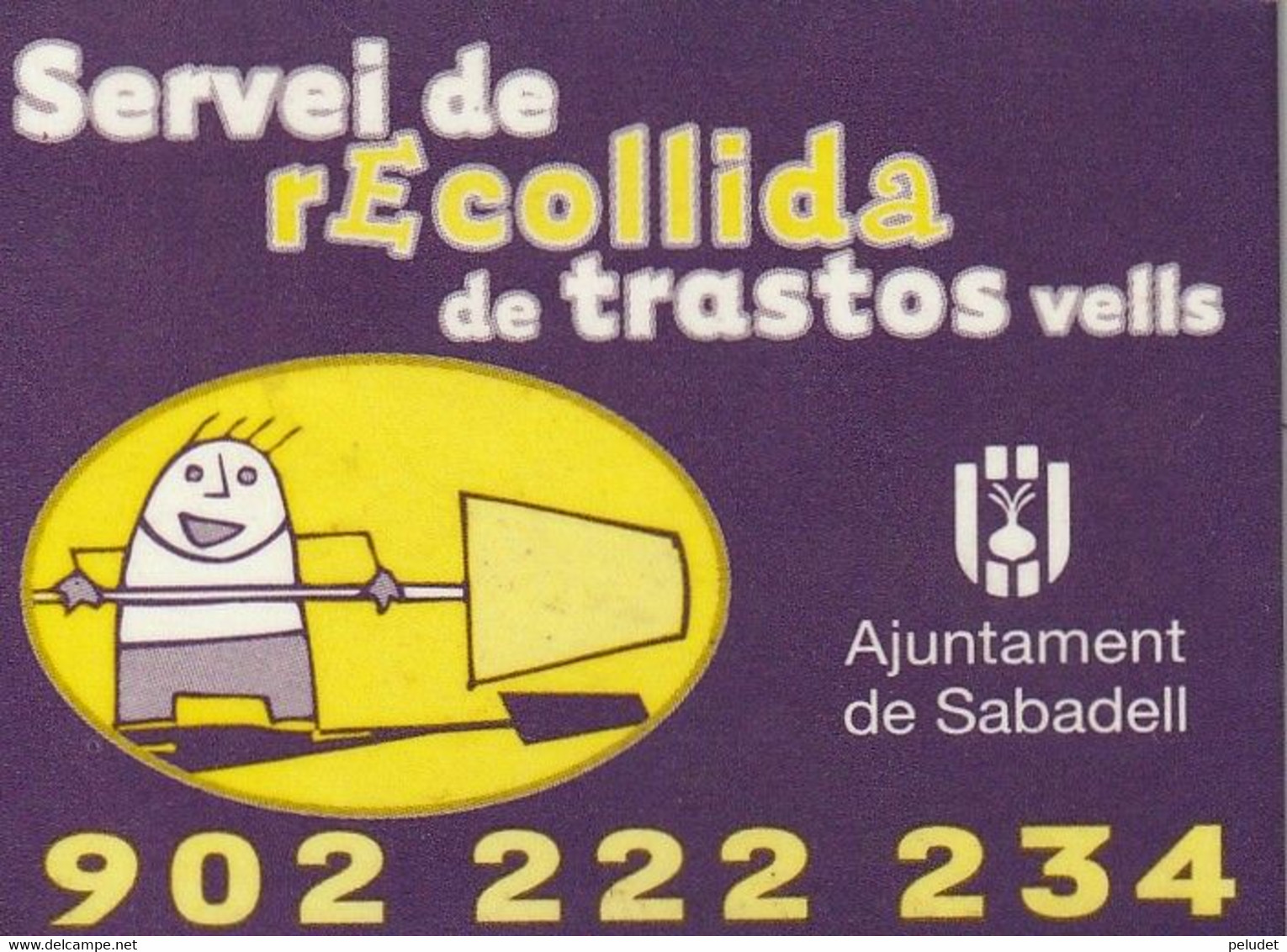 Magnet Imán, Servei De Recollida De Trastos Vells, Ajuntament De Sabadell - Reclame