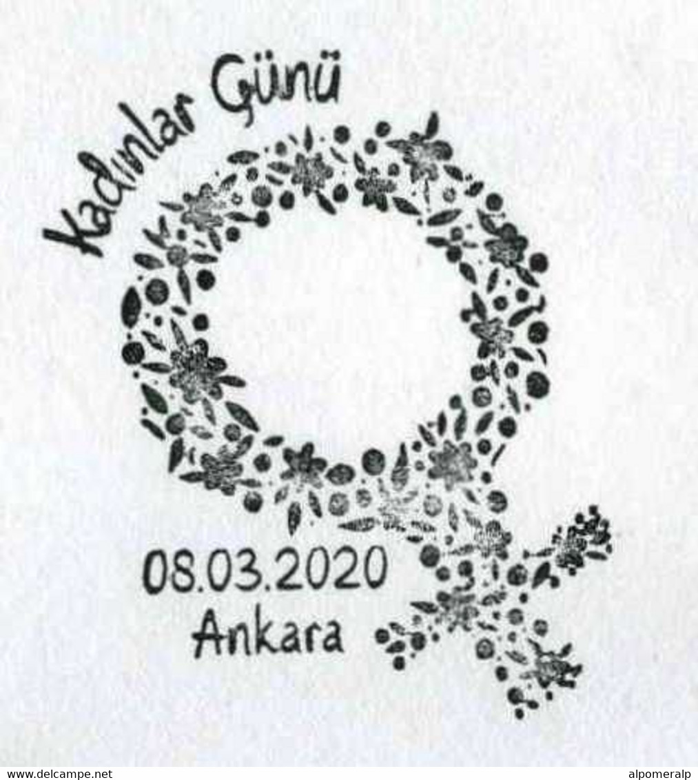 Türkiye 2020 Women's Day, Special Cover - Brieven En Documenten