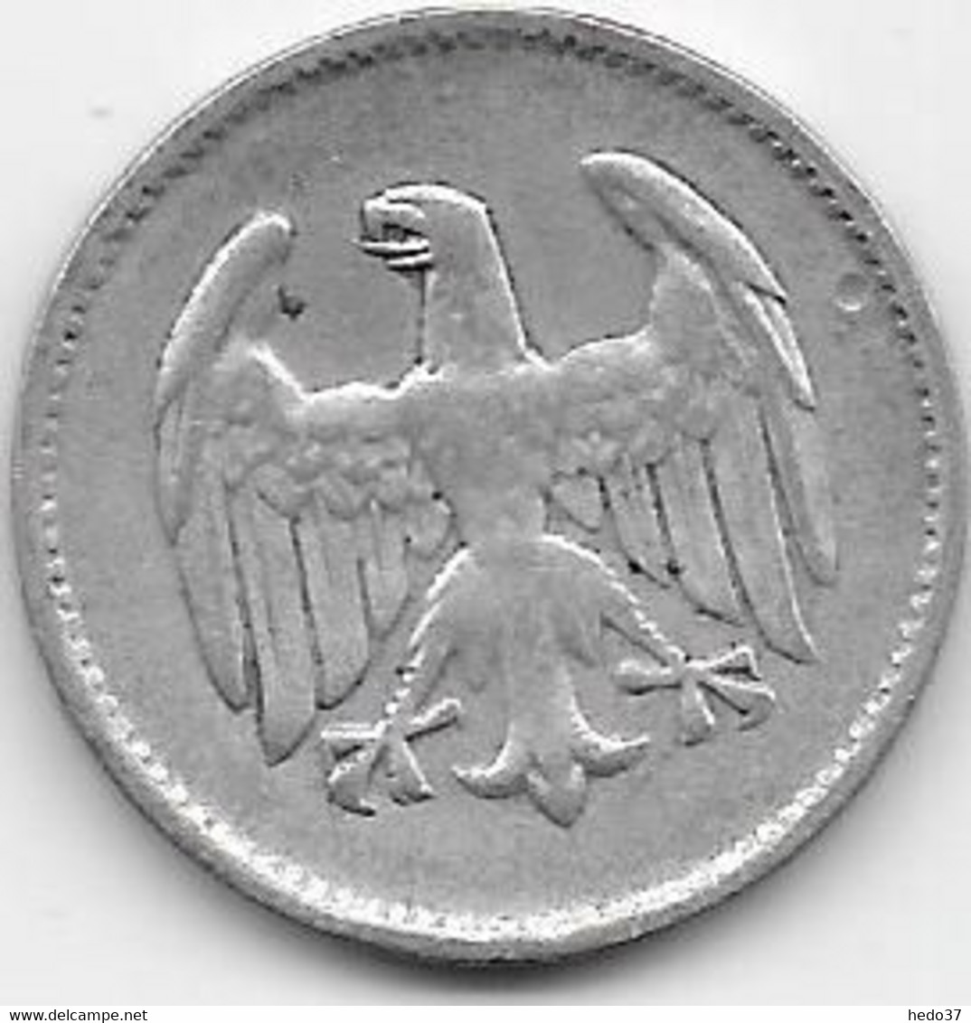 Allemagne - 1 Mark 1924 D - Argent - 1 Mark & 1 Reichsmark