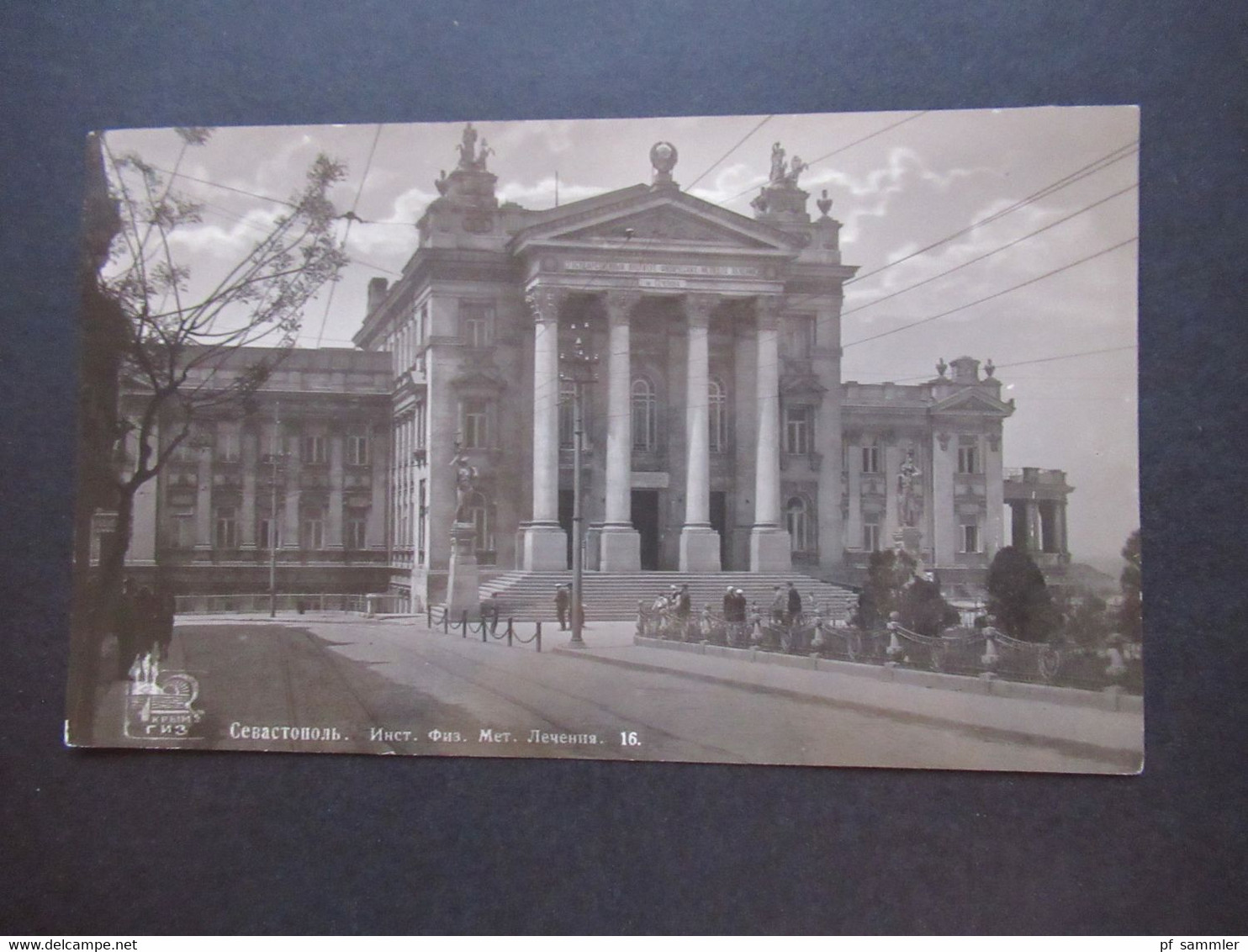 UdSSR 1936 Foto AK Nach Hildesheim Gesendet Mit Rotem Nachgebühr Stempel Und Blaustift 20 / Taxe - Covers & Documents