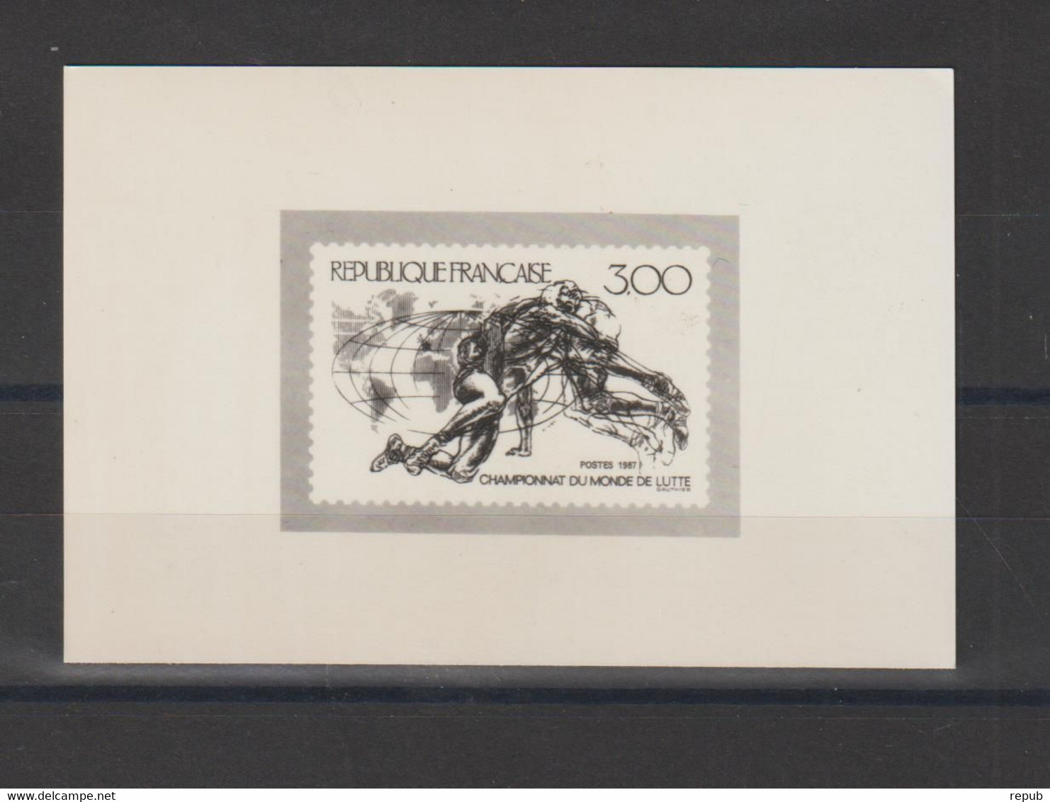 France 1987 épreuve Photo Lutte 2482 - Luxury Proofs