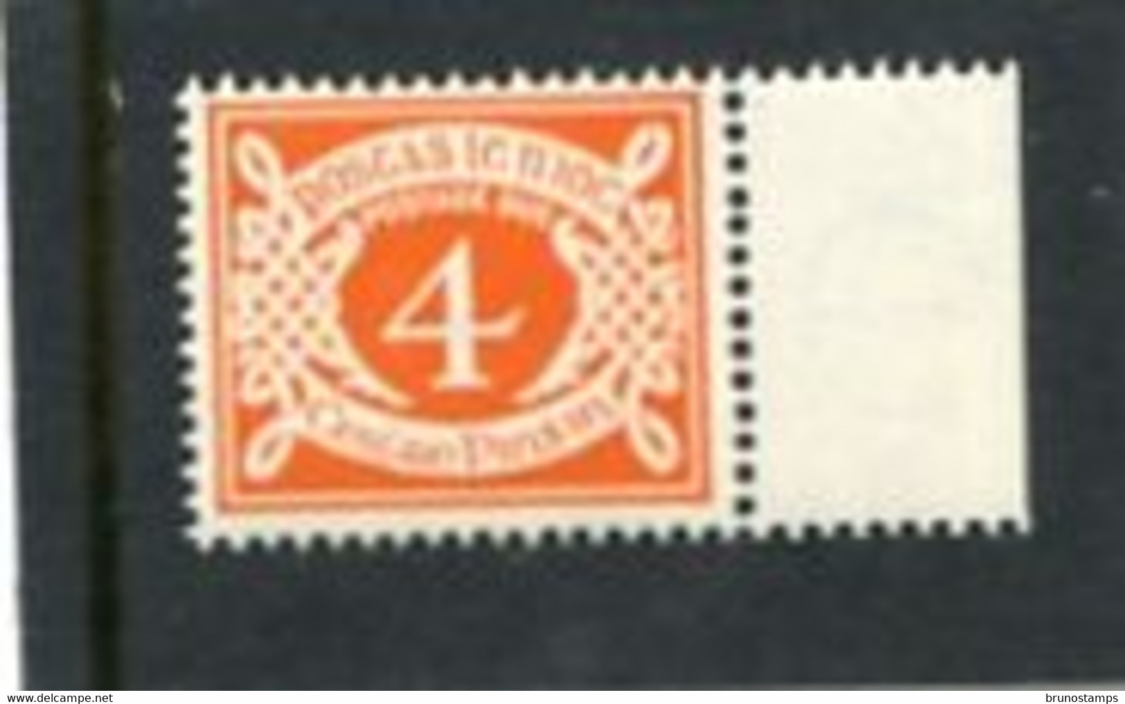 IRELAND/EIRE - 1971  POSTAGE DUE  4p  ORANGE  WMK E   MINT NH  SG D18 - Impuestos