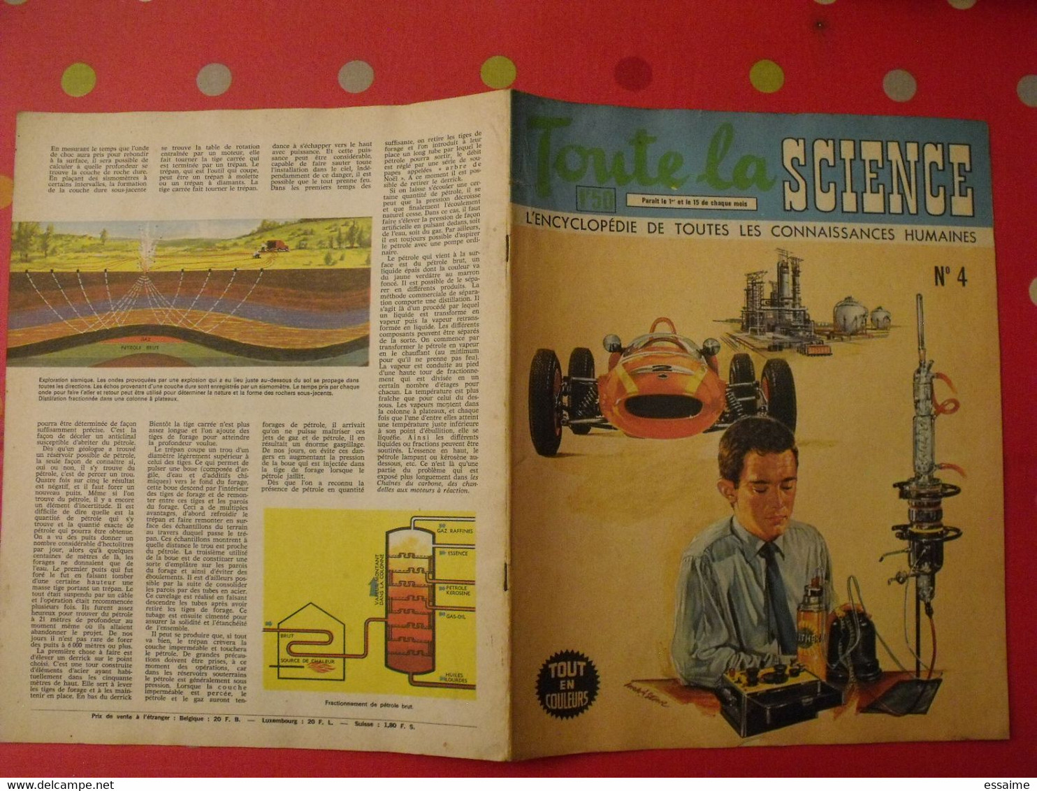 41 numéros de "Toute la science". 1963-65. encyclopédie de toutes les connaissances humaines. dessinée