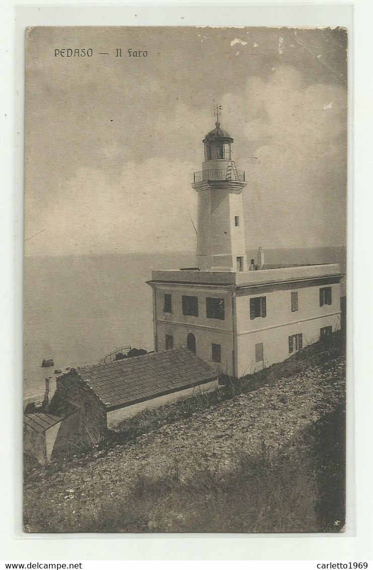 PEDASO - IL FARO 1916 VIAGGIATA FP - Fermo