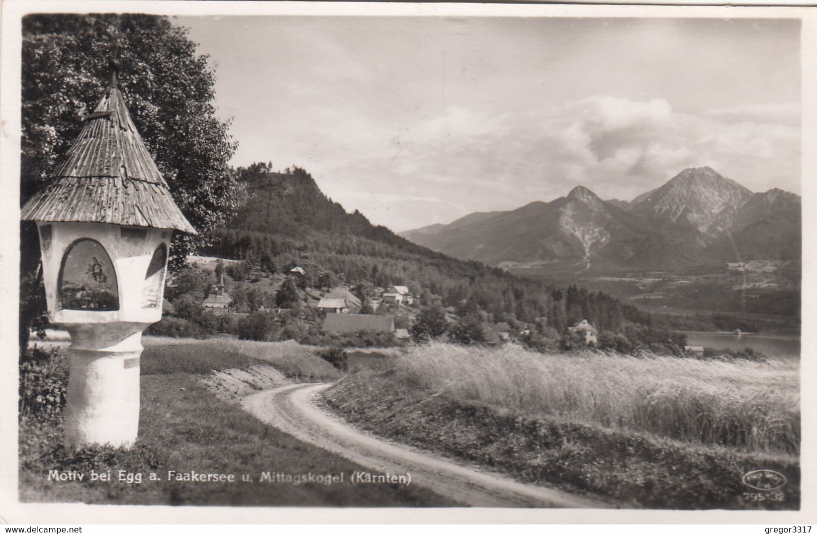 A7643) Motiv Bei EGG A. FAAKERSEE U. Mittagskogel - Materl Weg Häuser ALT !1942 - Faakersee-Orte