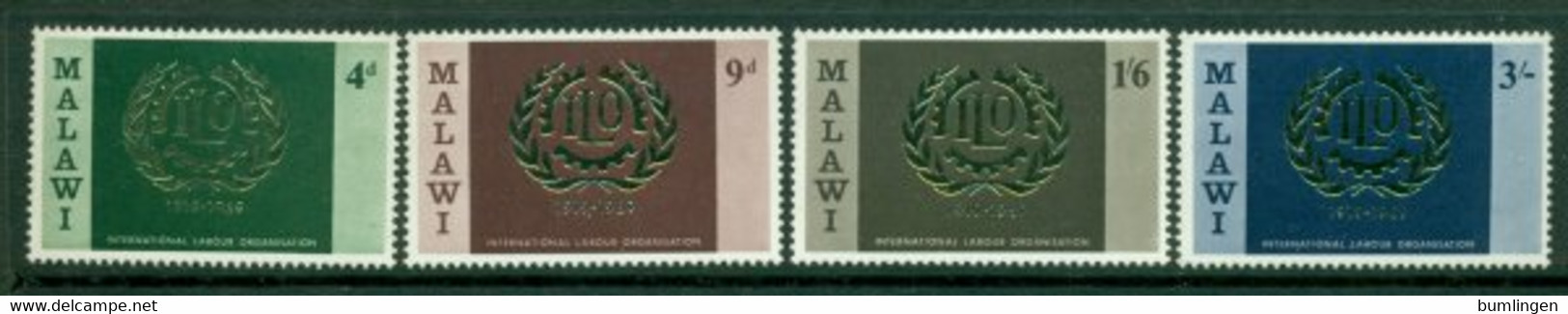 MALAWI 1969 Mi 106-09** 50th Anniversary Of The Labour Organization ILO [DP335] - OIT