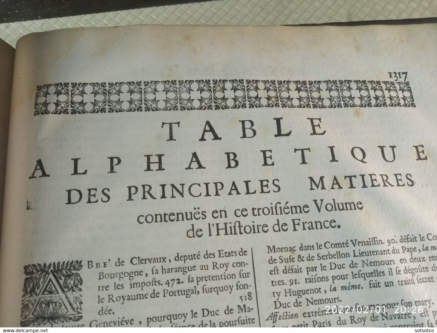 Histoire de France depuis Faramond jusqu'au règne de Louis le Juste par le sieur F. de Mézeray – Enrichie  de plusieurs