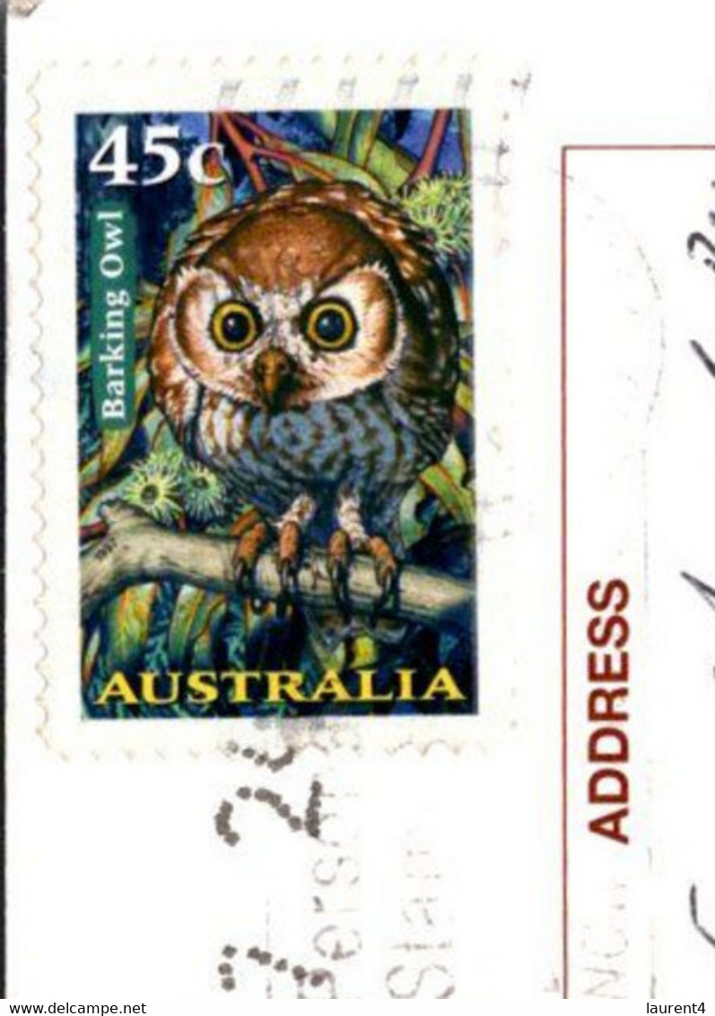 (2 F 28) Australia - NT - Ayers Rock Aka Uluru (posted With Australia Owl Stamp) - Uluru & The Olgas