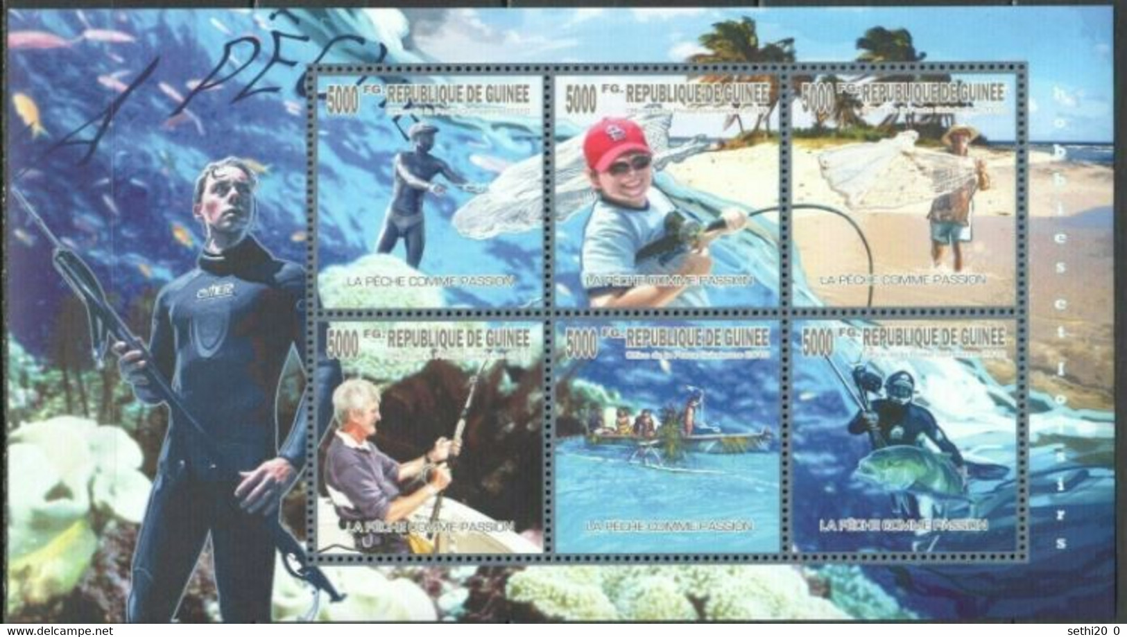 Guinee 2010 Plongée Scuba Diving Fisching Pêche  MNH - Diving