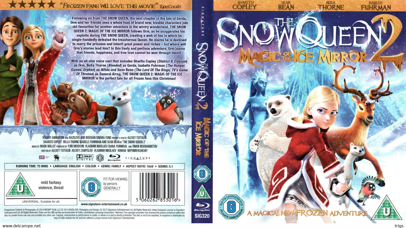 BLUE RAY - The Snow Queen 2: Magic Of The Ice Mirror - Animation