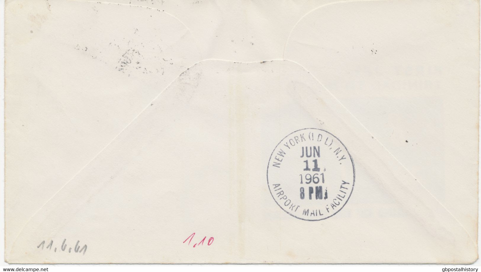 TRINIDAD AND TOBAGO 1961 First Flight British West Indian Airways (BWIA) Boeing 707 - First Jet Mail PORT OF SPAIN - NY - Trindad & Tobago (...-1961)