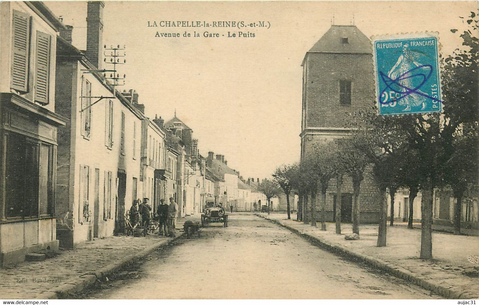 Dép 77 - Voitures - Automobile - La Chapelle La Reine - Avenue De La Gare - Le Puits - Bon état Général - La Chapelle La Reine