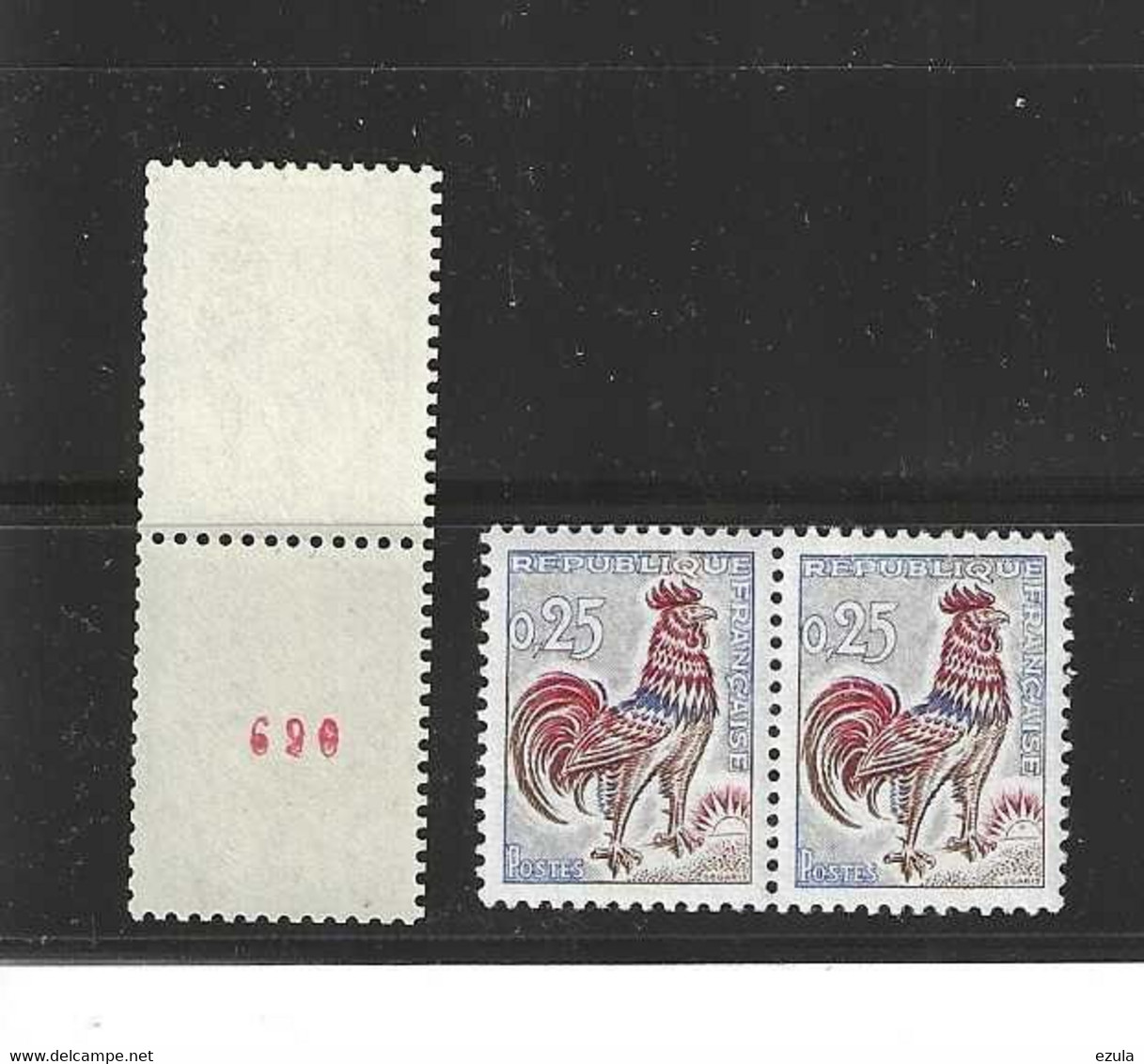 Timbres   N° 1331b Roulette N° Rouge Valeur 80 € - Autres & Non Classés