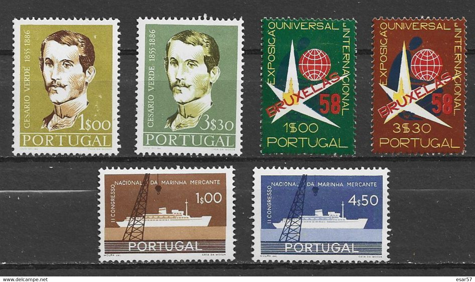 PORTUGAL Ensemble De 2 Lots De Timbres Neufs N° 1 Avec Charnières Et N° 2 Neufs ** - Autres & Non Classés