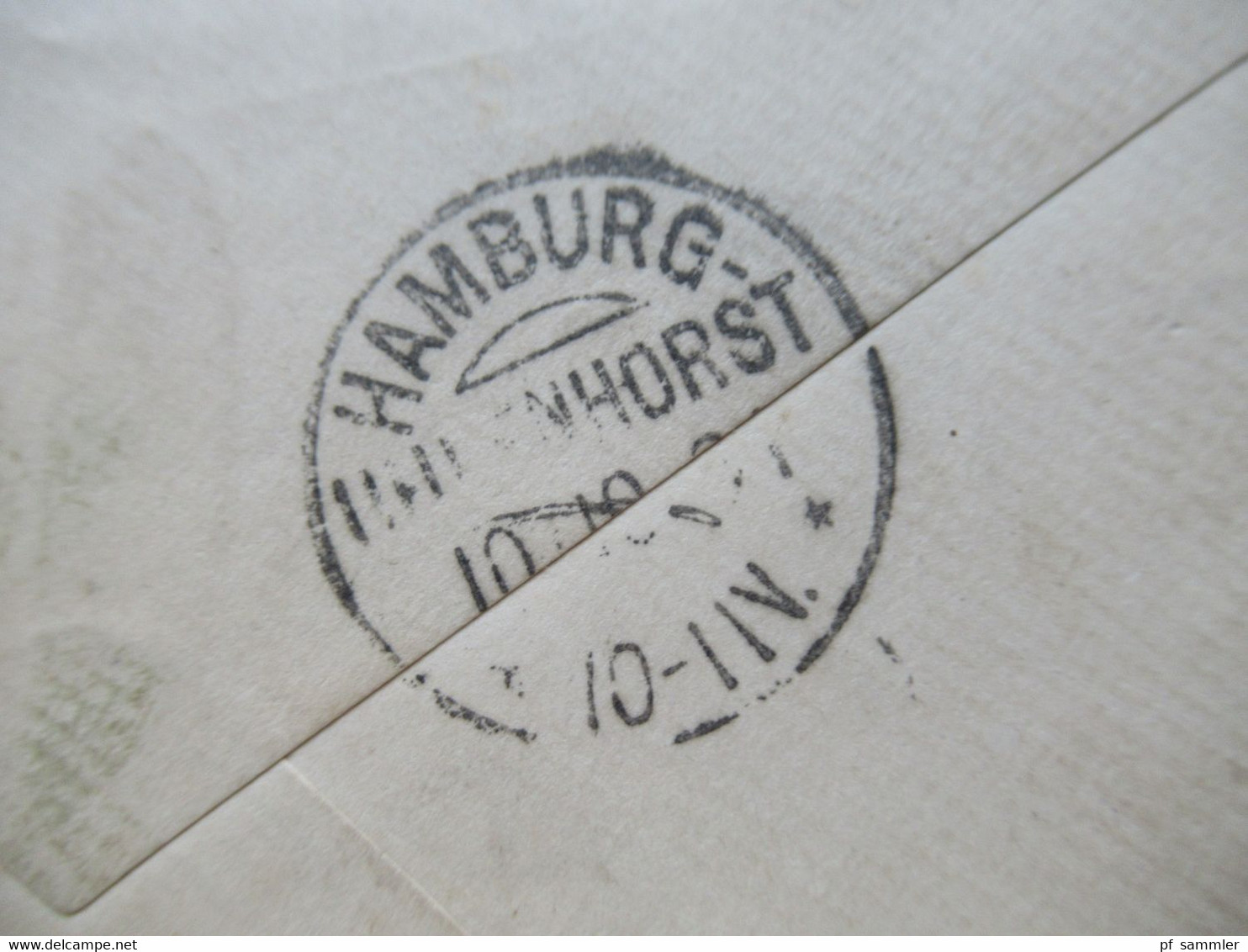 Brasilien 1891 GA Umschlag (ZuF Leider Abgelöst) Mit Ank. Stempel KOS / Kreisobersegmentstempel Hamburg Uhlenhorst - Lettres & Documents