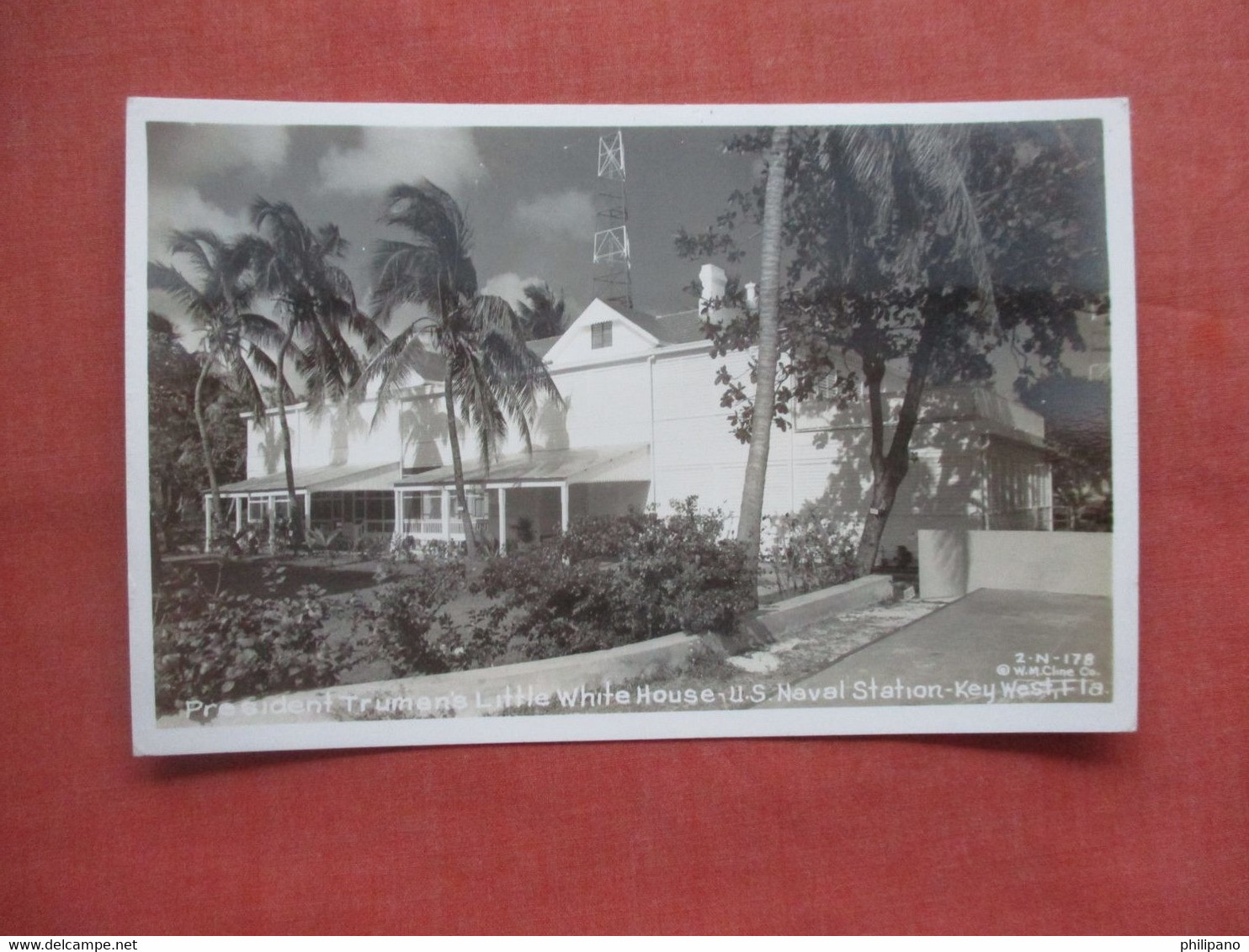 RPPC.  President Truman's Little White House US Naval Station.   Key West   Florida > Key West        Ref 5469 - Key West & The Keys