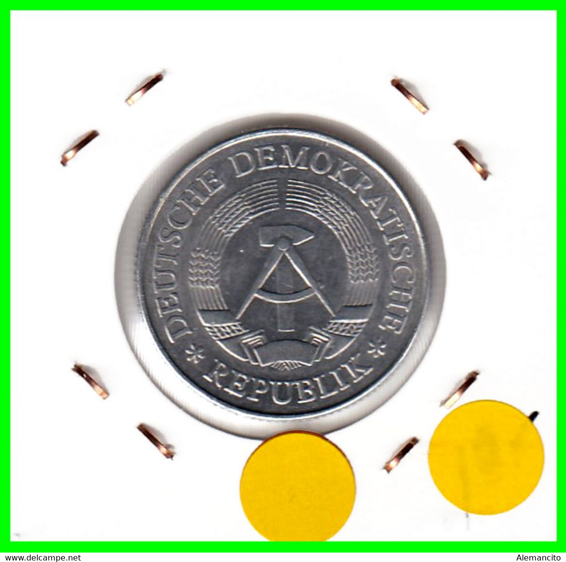 ( GERMANY ) AÑO 1975 REPUBLICA DEMOCRATICA DE ALEMANIA ( DDR ) MONEDAS DE 2-DM ALUMINIO - DE 27 mm. - 2 Mark