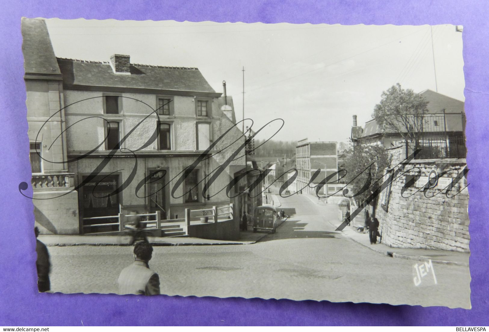 Jeumont 2 X Cpa Rue Jean-Jaurès & Les écluses. Cafe Taverne Jeumontoise - Jeumont