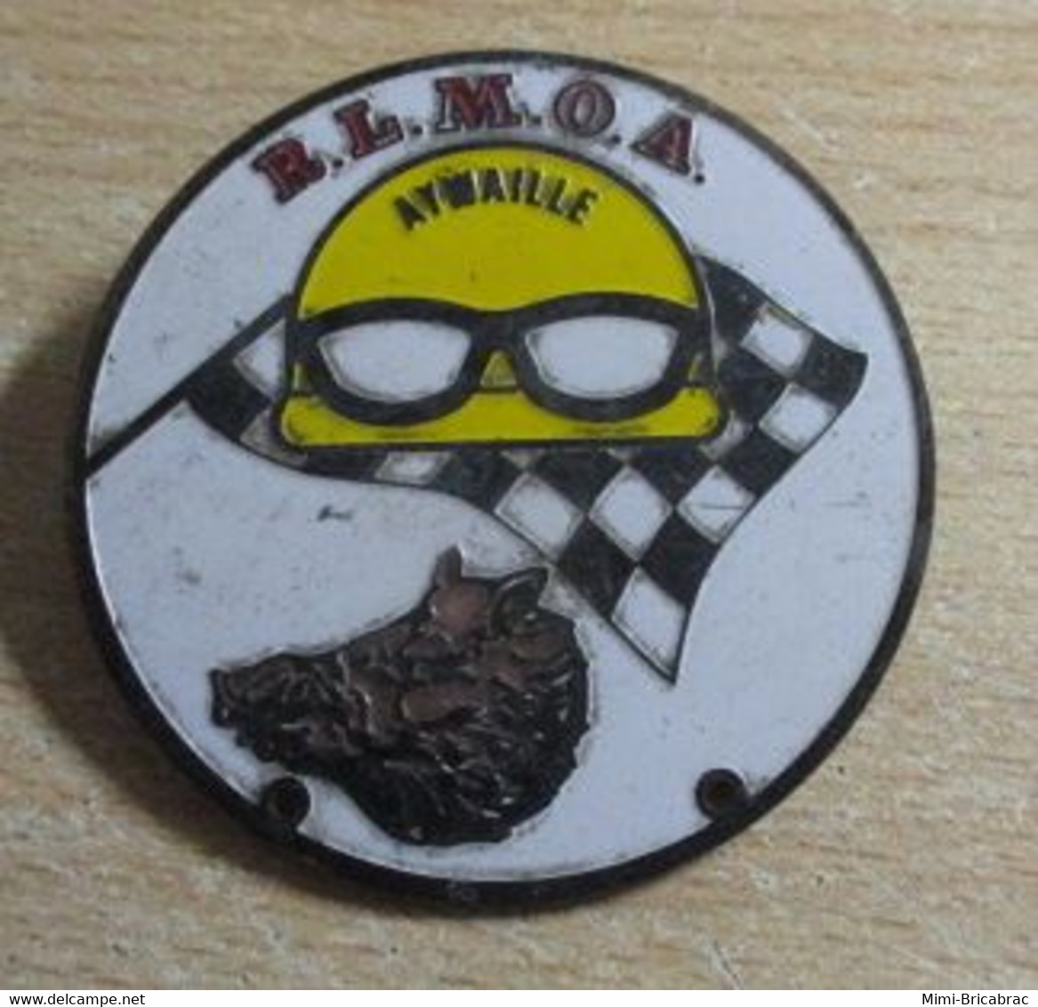 DIV222 Pas Pin's Mais BROCHE / Grande Broche Env 5 Cm  RALLYE AUTO ARDENNES SANGLIER ELMOA AYMAVILLE - Car Racing - F1