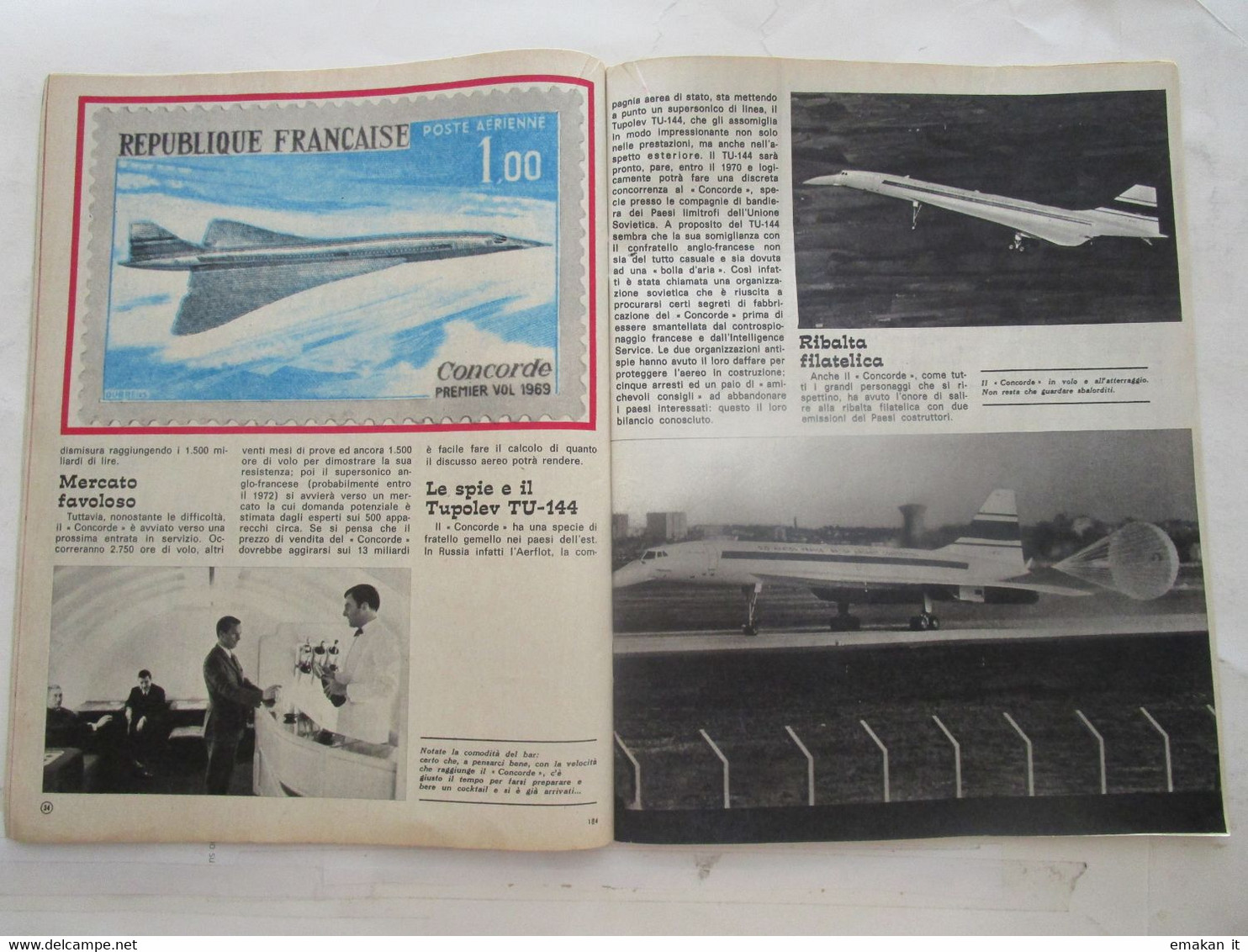 # INTREPIDO N 16 / 1969 - REIF L.R. VICENZA - AEREO CONCORDE - FIAT 128 - BICI GRAZIELLA CROSS - Primeras Ediciones